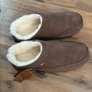 Men’s LaMO Brown and Cream Slip-On Loafers with Plush Lining/. Brand New Size 12